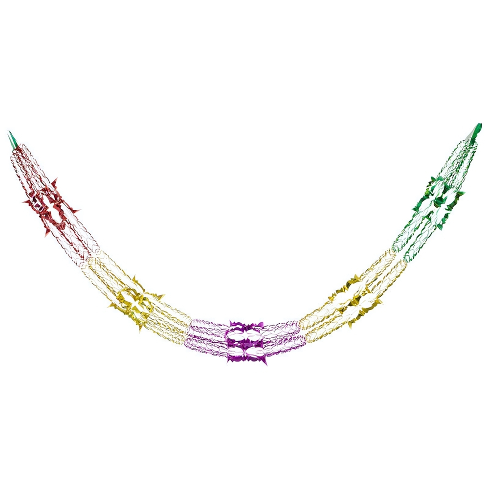 Гирлянда-растяжка из фольги 2м 22*22см многоцветная, SYLHC-162155