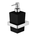 Steinberg Серия 420 Дозатор для мыла, чёрное сатин. стекло, хром 420 8002