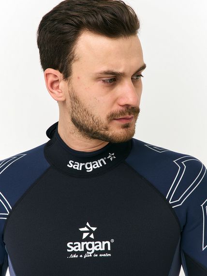 Гидрокостюм Sargan Nero 2.0 Long men 2 мм черный/темно-синий