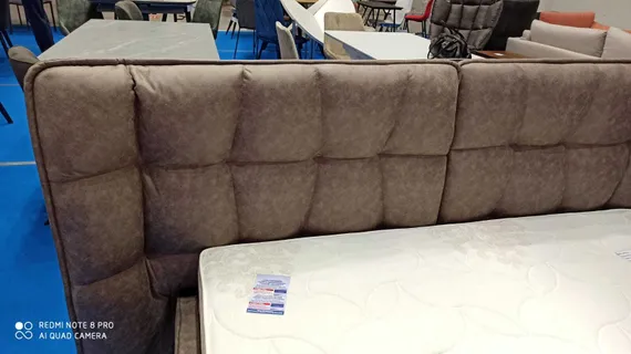 Кровать Hush с подъемным механизмом, 160х200 см, темно-бежевая