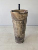 Раковина напольная из оникса Grey ON-61365 (45*45*90)