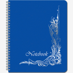 Тетрадь общая 48 листов на металлическом гребне с пластиковой обложкой