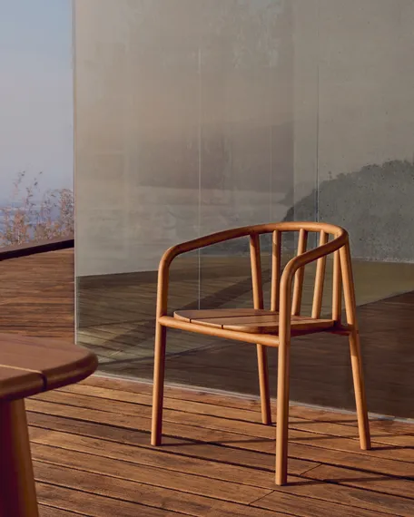 Стул Turqueta из массива тика