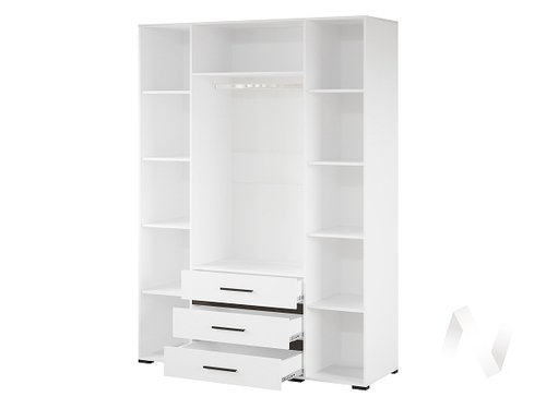 Шкаф 4-хств. МШ-24 Спальня Модена (белый; венге/белый)