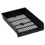 Лоток для бумаг горизонтальный сетчатый, черный "Респект" (Стамм)