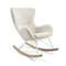 Кресло-качалка Valsa белое букле