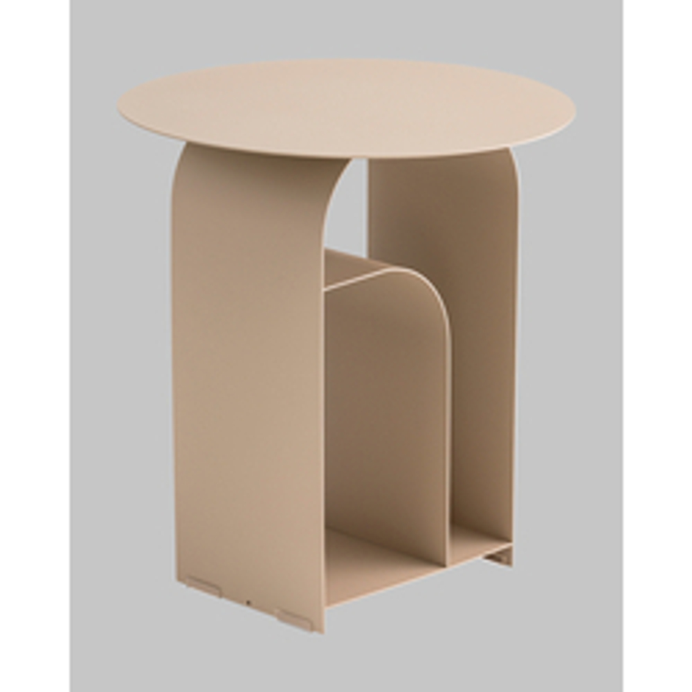 Журнальный столик Arwel металл бежевый