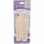 Расчески в наборе на блистере 6шт «Stylish mix», цвет крем - брюле, 25,7*9,7см