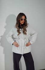 Куртка утепленная на кулиске с капюшоном