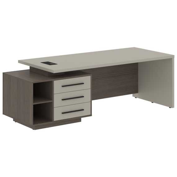 Стол руководителя с тумбой VCT 2390(L)  2300х900х750 VELION