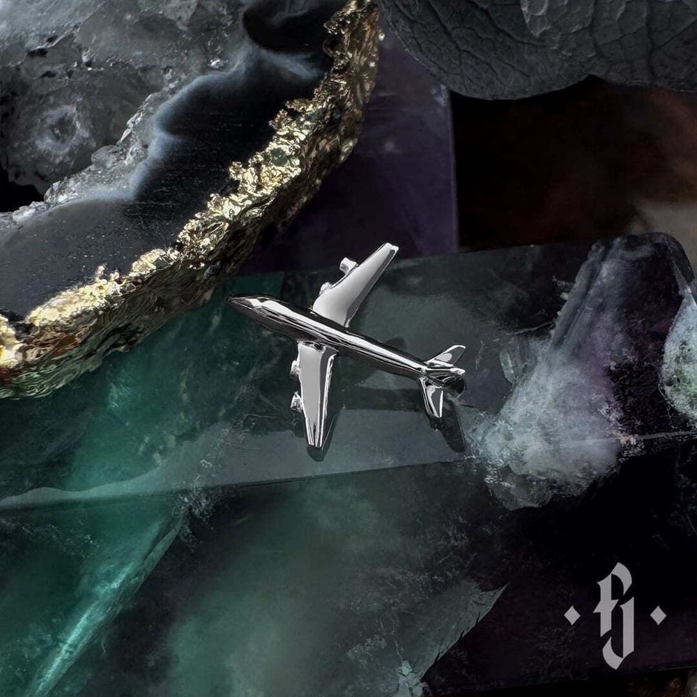 Накрутка &quot;Plane&quot; - Белое золото
