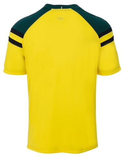 Футболка для мальчика теннисная Fila T-Shirt Frankie Boys - buttercup/deep teal/fila navy