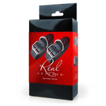 Черные кожаные оковы в в минималистичном дизайне (Цвет: черный)