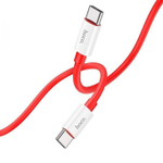 Кабель HOCO X87 Type-C-Type-C 60W 3A 1м Silicone Red