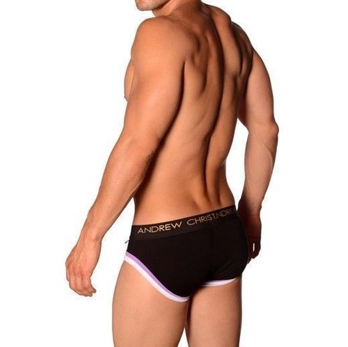 Мужские трусы брифы черные Andrew Christian Trophy Boy Black Briefs  AC3-M113