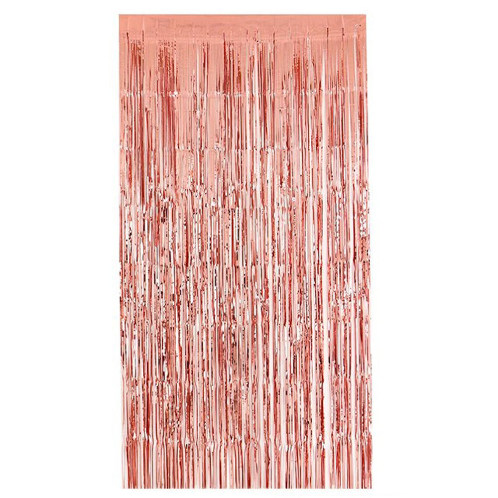 Занавес фольг розовое золото 1х2м/G