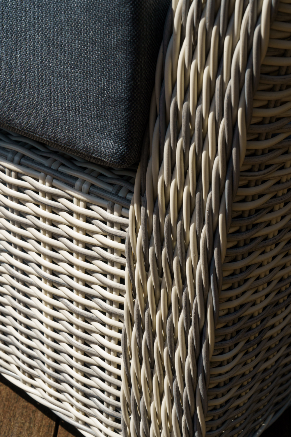 3-х местный диван из искусственного ротанга ВЕНЕЦИЯ (цвет: серый)