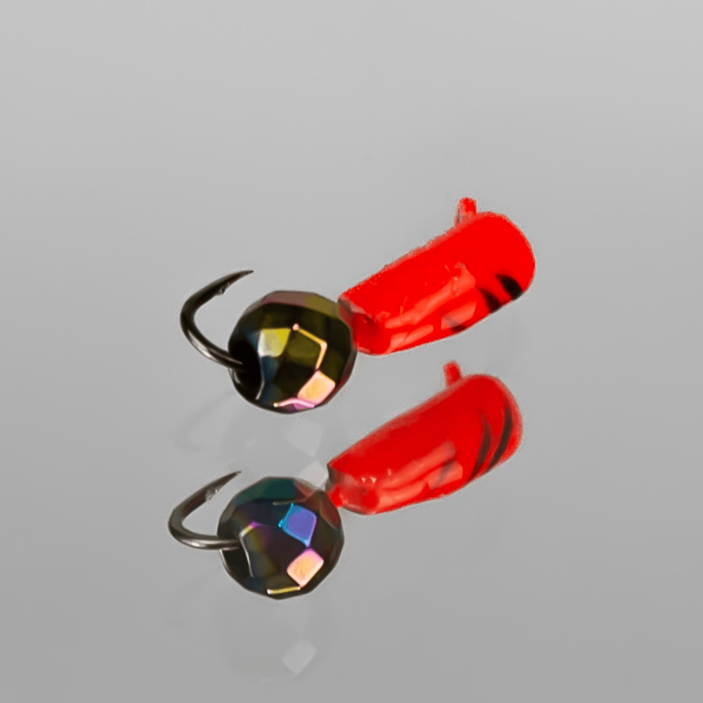 Мормышка Владимирская 383 "Гвоздик флуоресцентный с кристаллом", 3мм, 0.9гр (15шт/уп)