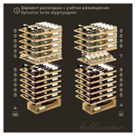 Шкаф винный MEYVEL MV95-KST2 (Slim)