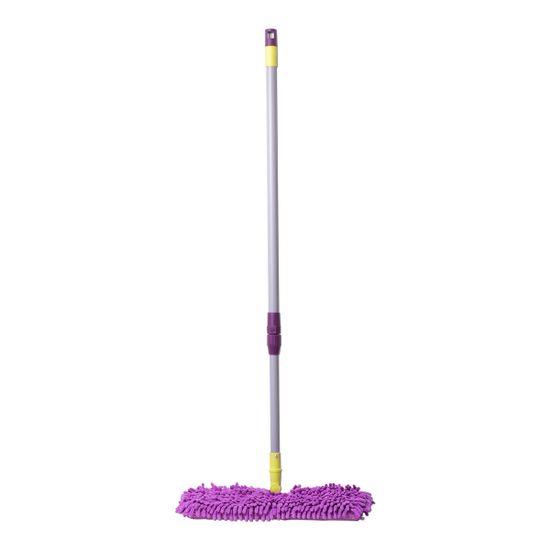 Полотер с двухсторонней насадкой из микрофибры 37 см. Valsar VS-0075 на липучке с телескопической рукояткой 120 см