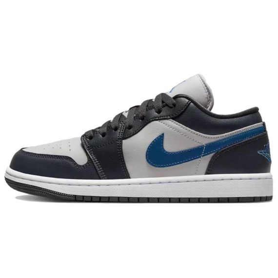 Jordan Air Jordan 1 Винтажные баскетбольные кроссовки Низкотемпературный черный синий Женский