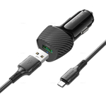 Автомобильное зарядное устройство Для Micro Borofone BZ31 USB QC3.0 (black)