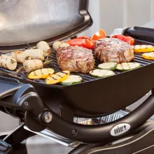 Портативный газовый гриль Weber Q 2200 с тележкой, 1 горелка, чёрный