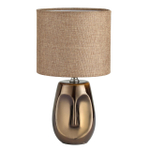 8150/1T MODERNI LN26 474 бронза/бежевый, керамика/текстиль Настольная лампа Е27 1*60W 220V AKIVI