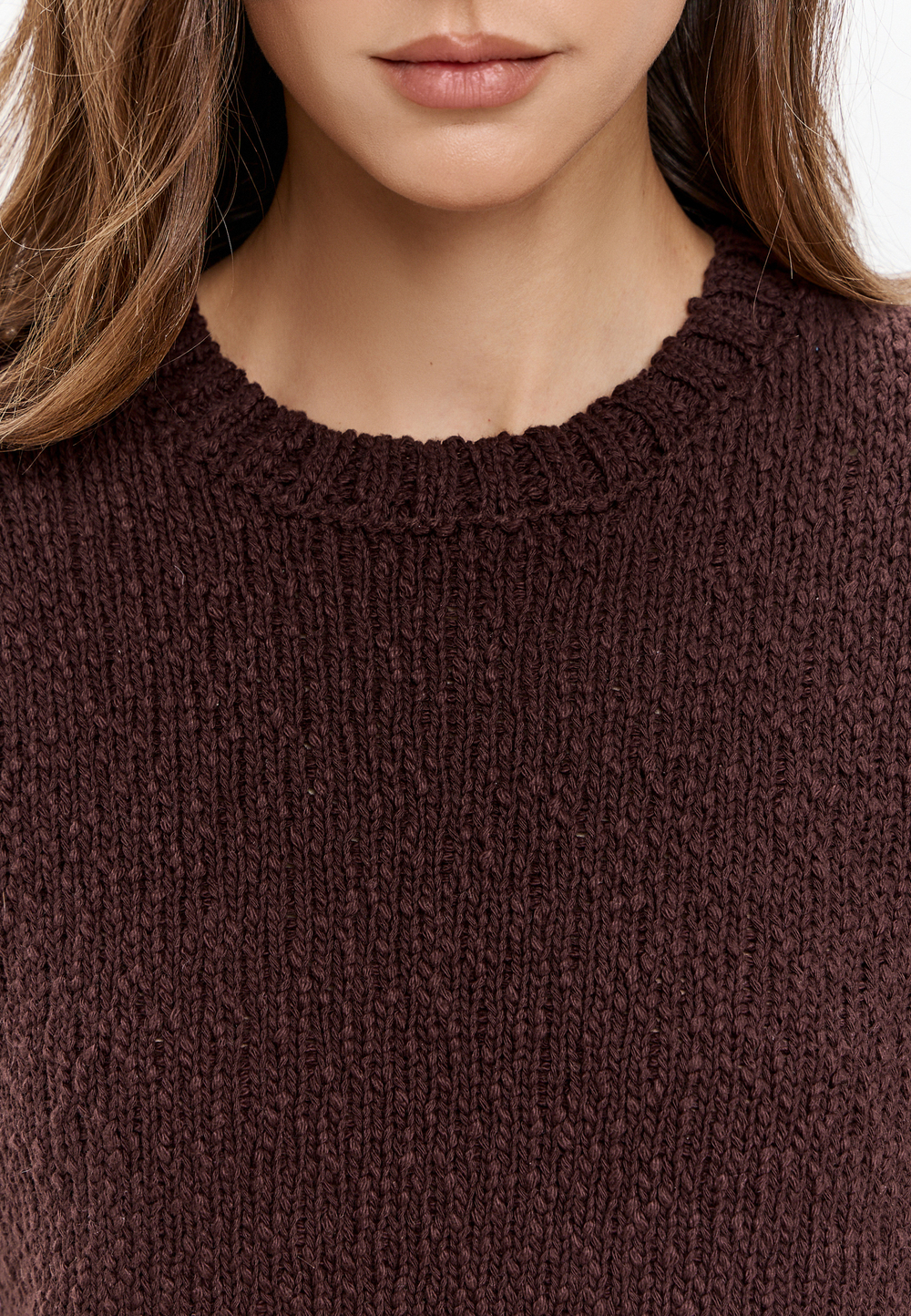 Топ из фактурной пряжи