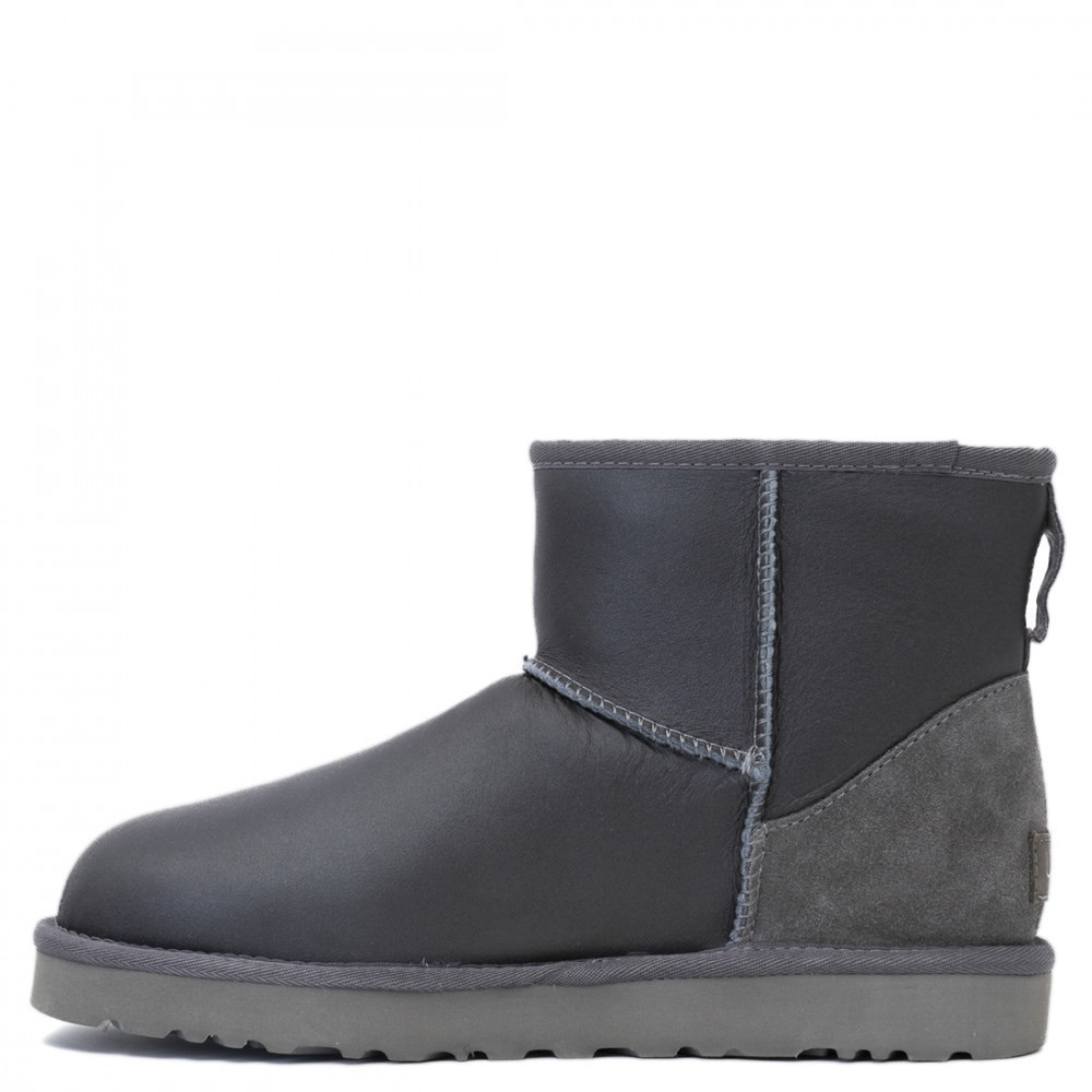 Ugg Mens Classic Mini II Metallic Grey