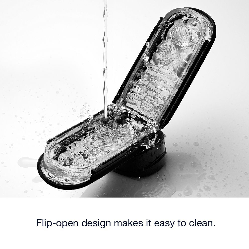 Черный мастурбатор Flip Zero (Цвет: черный)