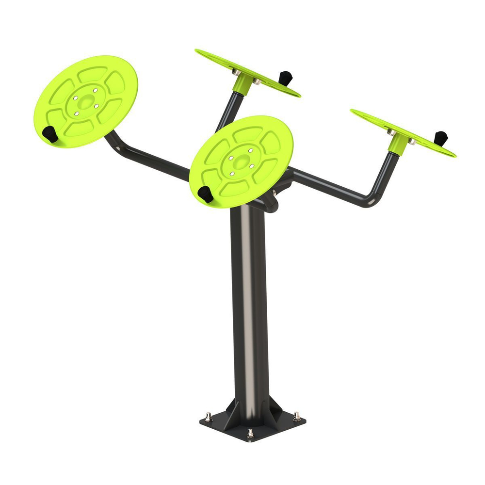 Smart-1002 Уличный тренажер для мышц плечевого пояса (большие тарелки) ZAVODSPORTA