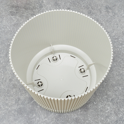 Кашпо Стрип 3,9л d20см с подставкой, кремовый