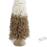 Сувенир с подсветкой «Волшебная ёлка» 19*60 см (батарейки 2 AA), Золото/Белый (свечение-теплый белый)
