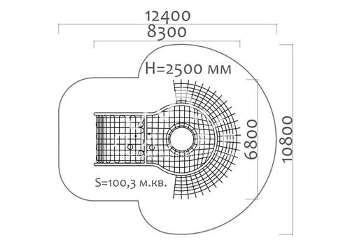 Пространственная канатная конструкция 34201
