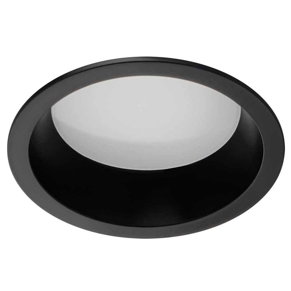 012907 Рамка (светильник) PVC д/LED-модулей 941хх и LED-ламп D50мм PIANO ROUND ЧЕРНЫЙ IP65