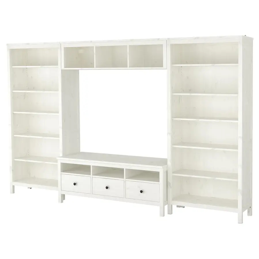 Тумба под ТВ - IKEA HEMNES, 197x326см, белый, ХЕМНЭС ИКЕА