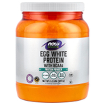 NOW Foods, Sports, яичный белок с разветвленной цепью (BCAA), протеиновый порошок, без добавок, 544 г (1,2 фунта)