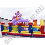 Большая надувная горка "Ящер 2"