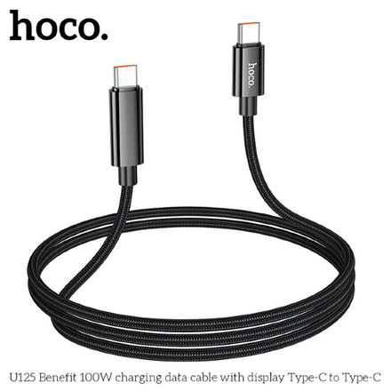 Кабель HOCO U125 Benefit 5A charging data cable with display Type-C