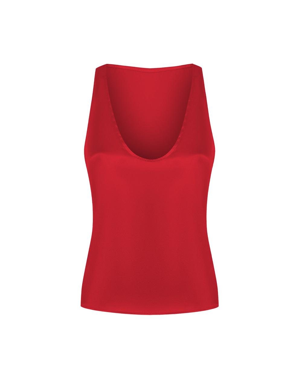 Топ из шелка с глубоким вырезом