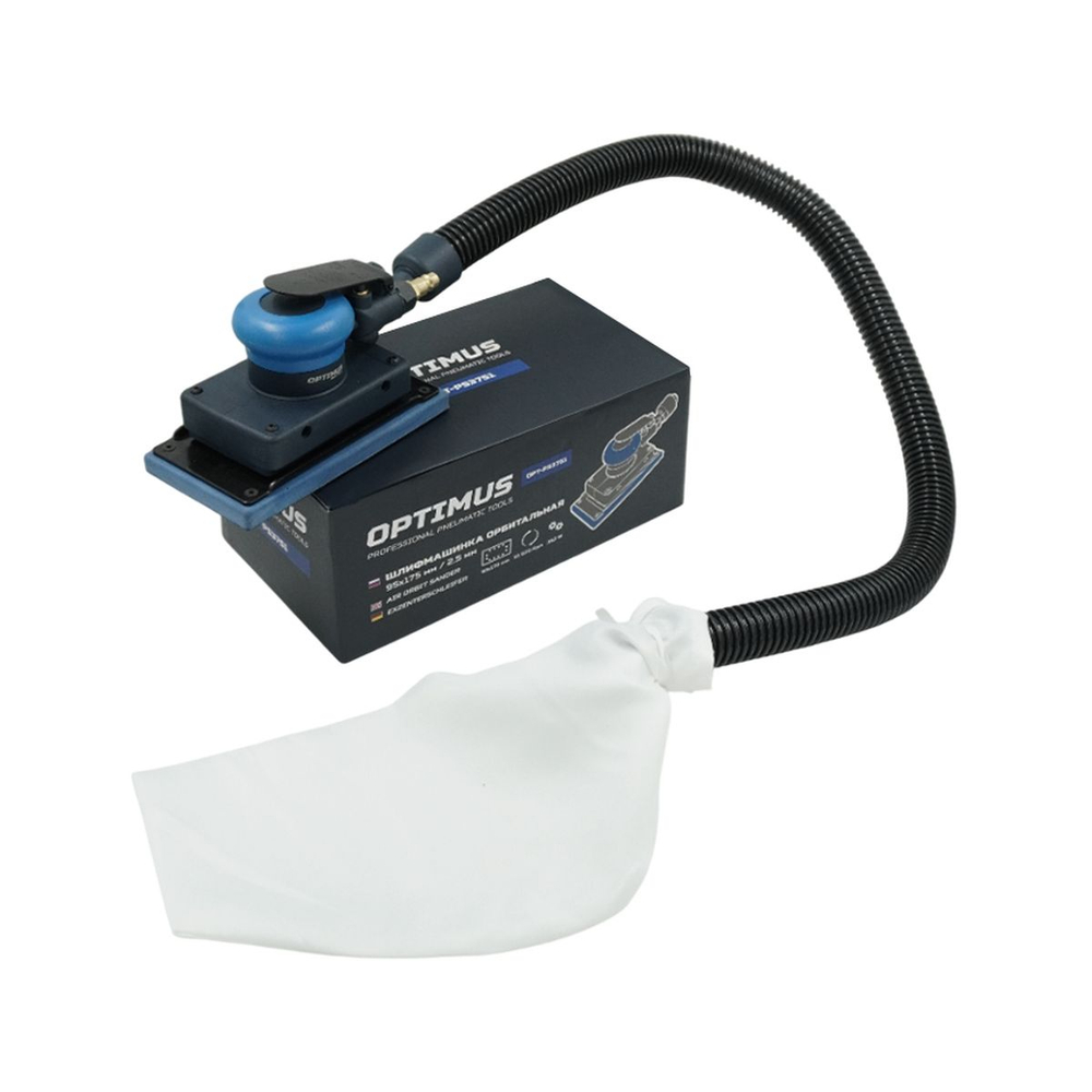 OPT-PS3751 Пневматическая  плоскошлифовальная машина 95х175 мм, 2,5 мм