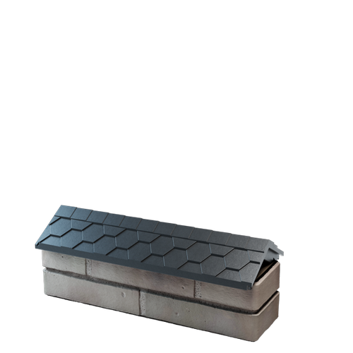 Парапет полимеркомпозитный Everest 130*510 (0,5 кирпич) серый