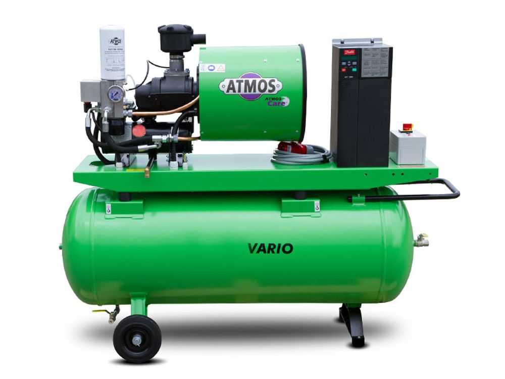 Винтовой компрессор ATMOS ALBERT E80 Vario-R-8-270 на ресивере 270 литров и частотником