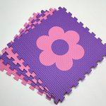 Мягкий пол "Цветочки" 500x500x10 мм 45 шор