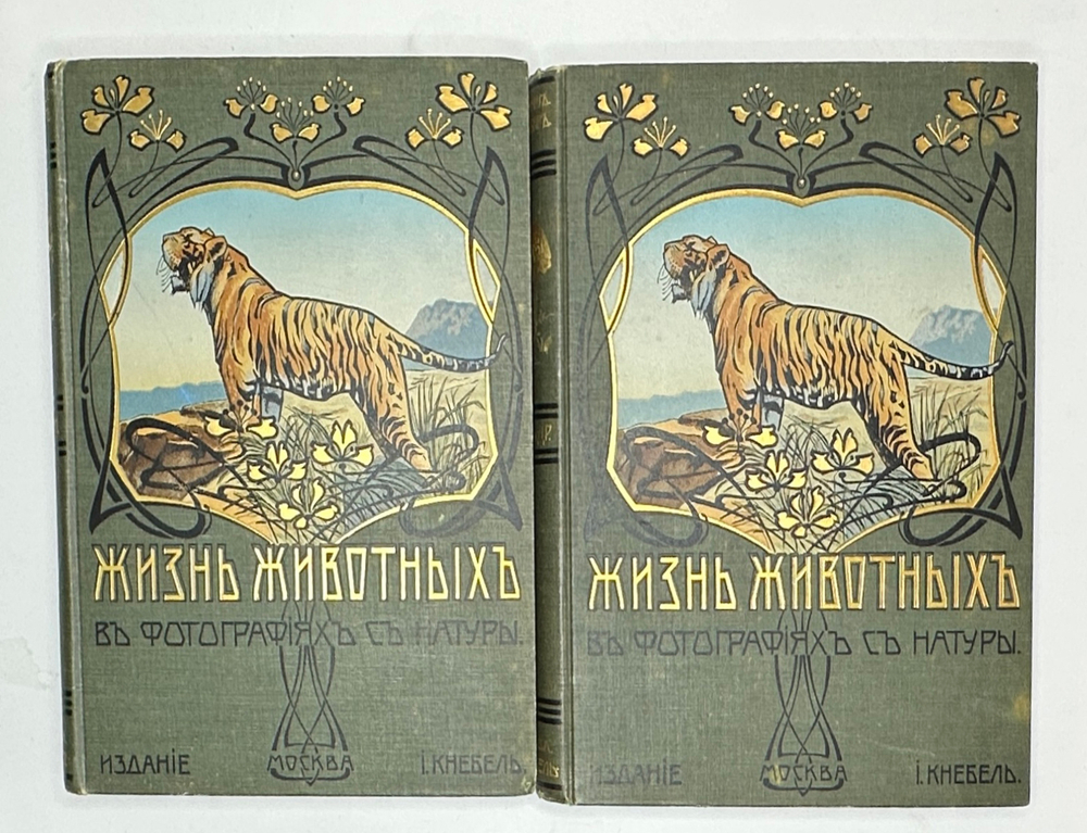 Корниш Чарльз Д. Жизнь животных. В 2-х т. В 2-х книгах. Москва. Издание Кнебель. 1909г.