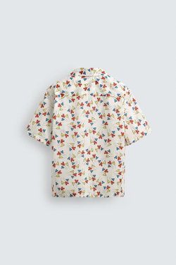 ZARA HARRY LAMBERT X DISNEY РУБАШКА С ШАРАМИ MICKEY MOUSE, БЕЛЫЙ