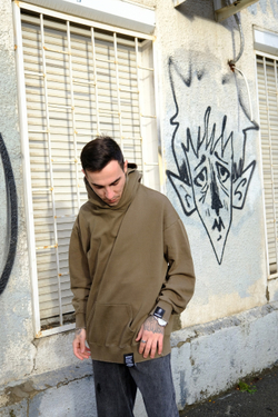 Худи SHMOT "BLANK" GARMENT DYE Хаки
