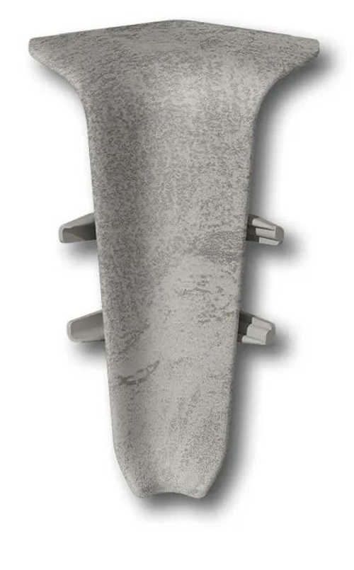 Угол внутренний для плинтуса 55мм "Деконика", 547 Лофт светло-серый