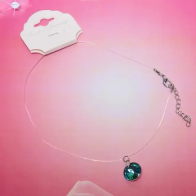 Подвеска на шею на леске «Emerald Chameleon - Капелька», микс 5 цветов, d-12мм.